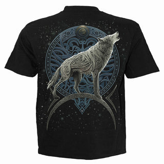 Spiral T-Shirt: Celtic Wolf (Black)