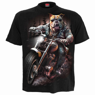 Spiral T-Shirt: Top Dog (Black) (Back Print)