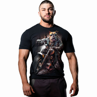 Spiral T-Shirt: Top Dog (Black) (Back Print)
