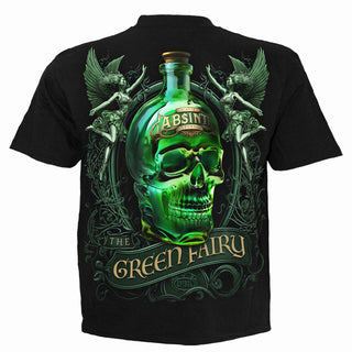Spiral T-Shirt: The Green Fairy (Black) (Back Print)