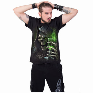 Spiral T-Shirt: The Green Fairy (Black) (Back Print)