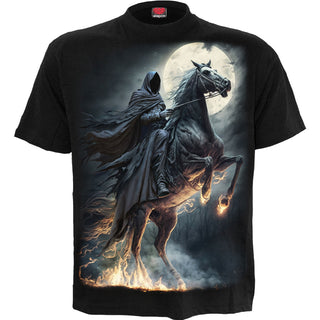 Spiral T-Shirt: Shadow Rider (Black) (Back Print)