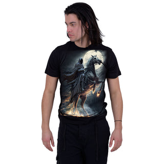 Spiral T-Shirt: Shadow Rider (Black) (Back Print)