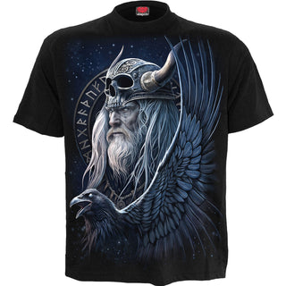 Spiral T-Shirt: Odin's Warrior (Black) (Back Print)