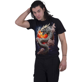Spiral T-Shirt: Sun Dragon (Black)