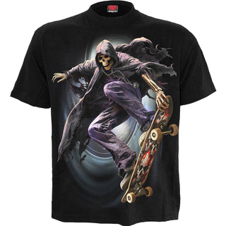 Spiral T-Shirt: Soul Boarder (Black) (Back Print)