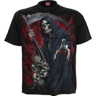 Spiral T-Shirt: Reaper Revenge (Black) (Back Print)