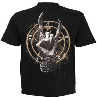 Spiral T-Shirt: Pure Metal (Black) (Back Print)