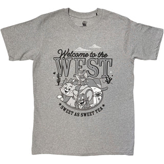 Tom & Jerry T-Shirt: Welcome To The West (Grey)