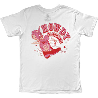 Tom & Jerry T-Shirt: Howdy Partner (White)
