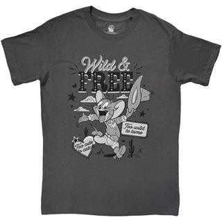 Tom & Jerry T-Shirt: Wild & Free (Charcoal Grey)
