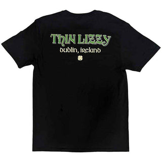 Thin Lizzy Unisex T-Shirt: Celtic Ring (Black) (Back Print)