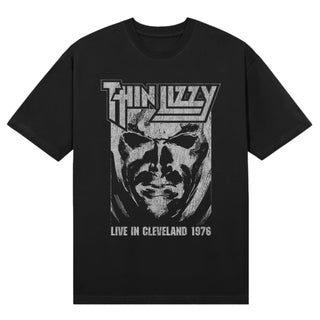 Thin Lizzy T-Shirt: Jailbreak Live In Cleveland '76 (Black)
