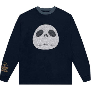 The Nightmare Before Christmas Unisex Long Sleeve T-Shirt: Rhinestone Jack (Embellished)