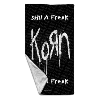 Korn Beach Towel: Still A Freak Black (Multicolour)