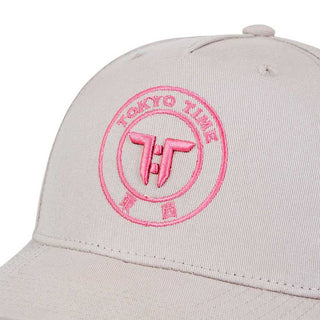Tokyo Time Baseball Cap: TT Core Pink Logo