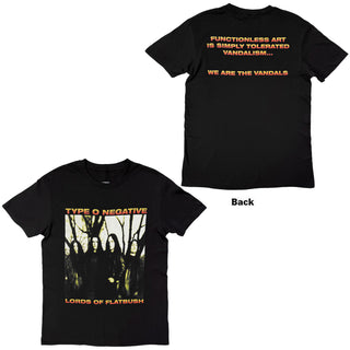 Type O Negative T-Shirt: Lords Of Flatbush (Black) (Back Print)