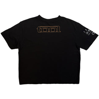 Tool Ladies Crop Top: Eye Geo Glow (Black) (Back Print)
