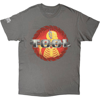 Tool T-Shirt: Red Ring Logo (Charcoal Grey) (Sleeve Print)