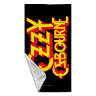 Ozzy Osbourne Beach Towel: Logo Black (Multicolour)