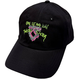 Twisted Sister Baseball Cap: Come Out (Black)