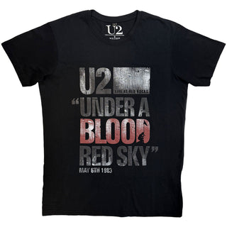 U2 Carbon T-Shirt: Blood Red Sky Live (Black)