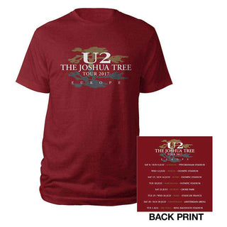 U2 Unisex T-Shirt: Joshua Tree 2017