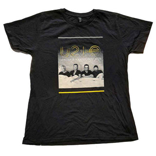 U2 Ladies Slim Fit T-Shirt: I+E Tour Bed Photo