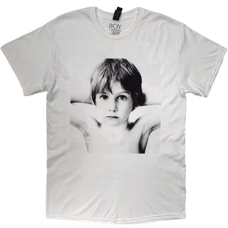 U2 T-Shirt: Boy (White) (Back Print)