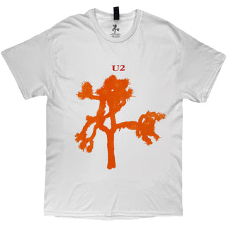 U2 T-Shirt: Joshua Tree European Tour '87 (White) (Back Print)