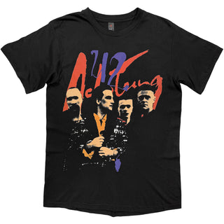 U2 T-Shirt: Achtung Baby Zoo TV Tour (Black) (Back Print)