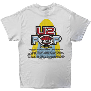 U2 T-Shirt: PopMart US Tour '97 (White) (Back Print)