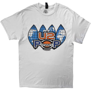 U2 T-Shirt: PopMart US Tour '97 (White) (Back Print)