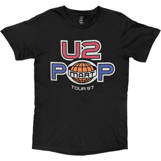 U2 T-Shirt: PopMart European Tour '97 (Black) (Back Print)