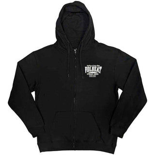 Volbeat Zipped Hoodie: Louder and Faster (Back Print)
