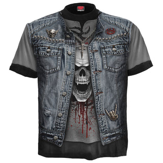 Spiral T-Shirt: Thrash Metal (Black) (All Over Print)