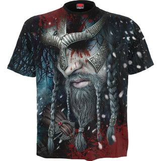 Spiral T-Shirt: Viking Wrap (Black) (All Over Print)