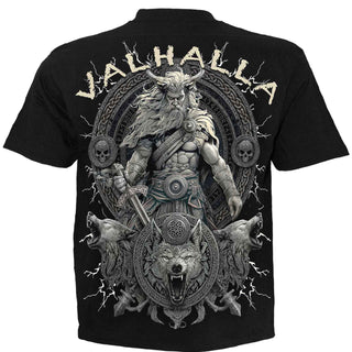 Spiral T-Shirt: Valhalla (Black) (Back Print)