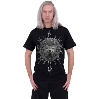 Spiral T-Shirt: Valhalla (Black) (Back Print)