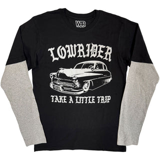 War Layered Long Sleeve T-Shirt: Low Rider (Black & Grey)