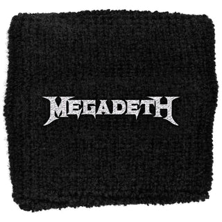 Megadeth  Embroidered Wristband: Logo (Black)