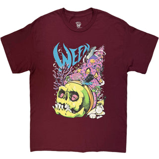Ween T-Shirt: Skull Shell (Maroon Red)
