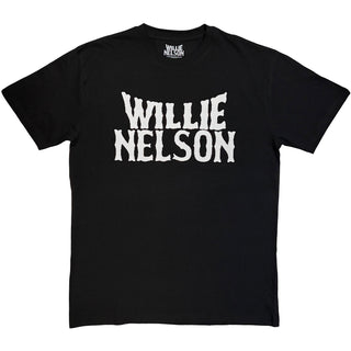 Willie Nelson T-Shirt: Logo Mono (Black)