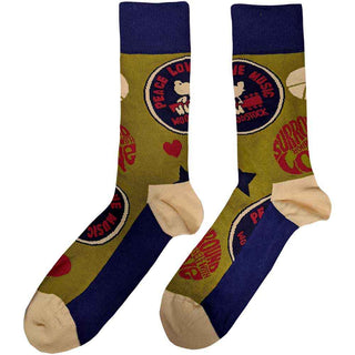 Woodstock Ankle Socks: Peace - Love - Music