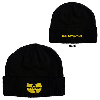 Wu-Tang Clan Beanie Hat: Logo (Black) (Back Print)