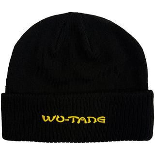 Wu-Tang Clan Beanie Hat: Logo (Black) (Back Print)