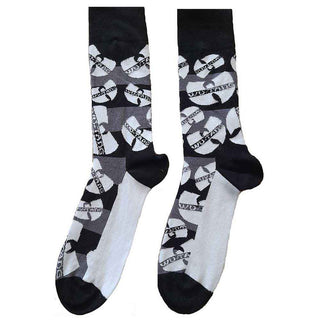 Wu-Tang Clan Ankle Socks: Logos Monochrome (Black)