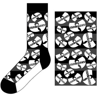 Wu-Tang Clan Ankle Socks: Logos Monochrome