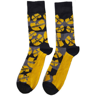 Wu-Tang Clan Ankle Socks: Logos Yellow (Black)