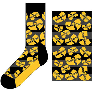 Wu-Tang Clan Ankle Socks: Logos Yellow